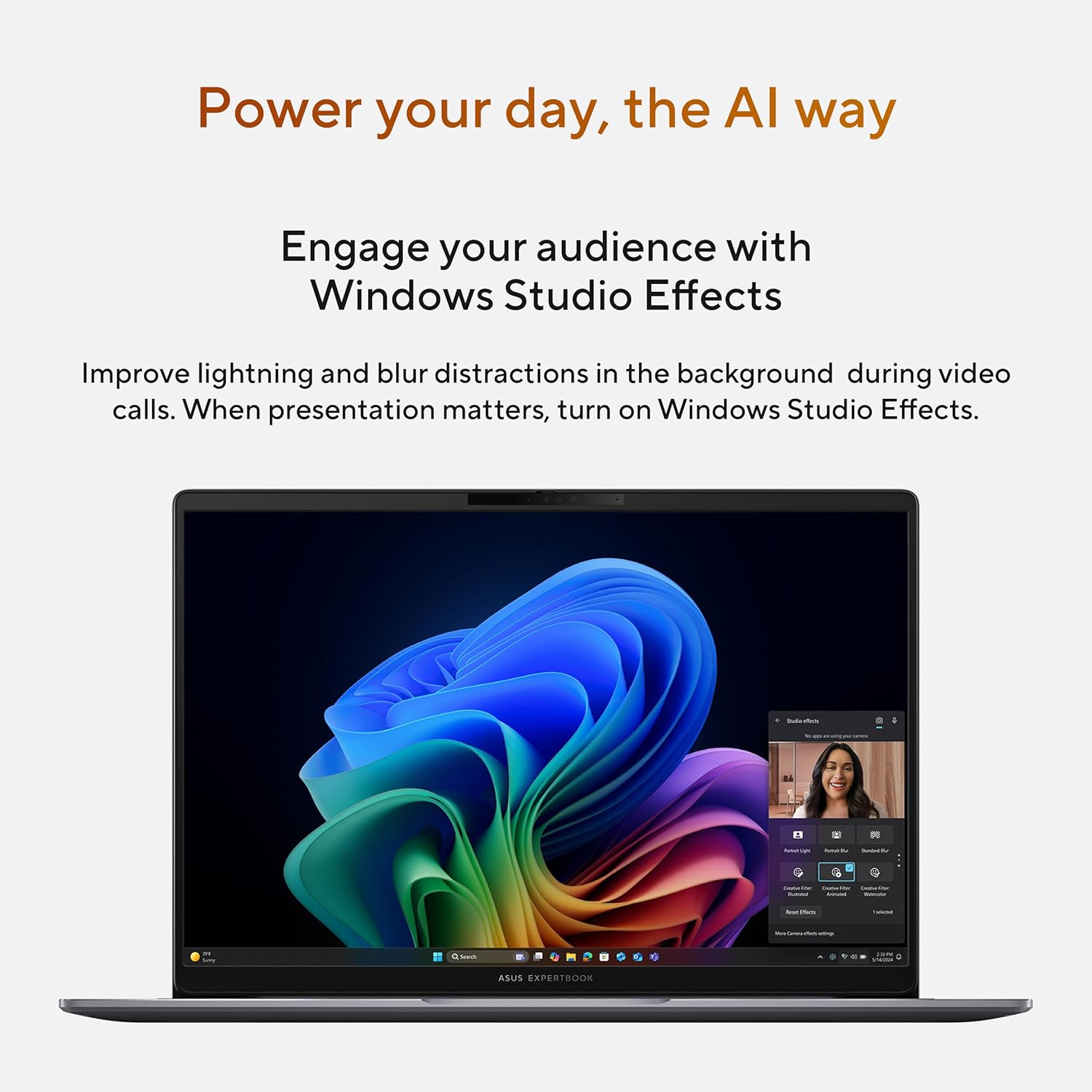 ASUS ExpertBook PM3 16” Business Laptop, AMD Ryzen AI 7 350 Processor, 32GB RAM, 1TB SSD, WiFi 7, Windows 11 Pro, Misty Grey, PM3606CKA-XS76 - Image 10