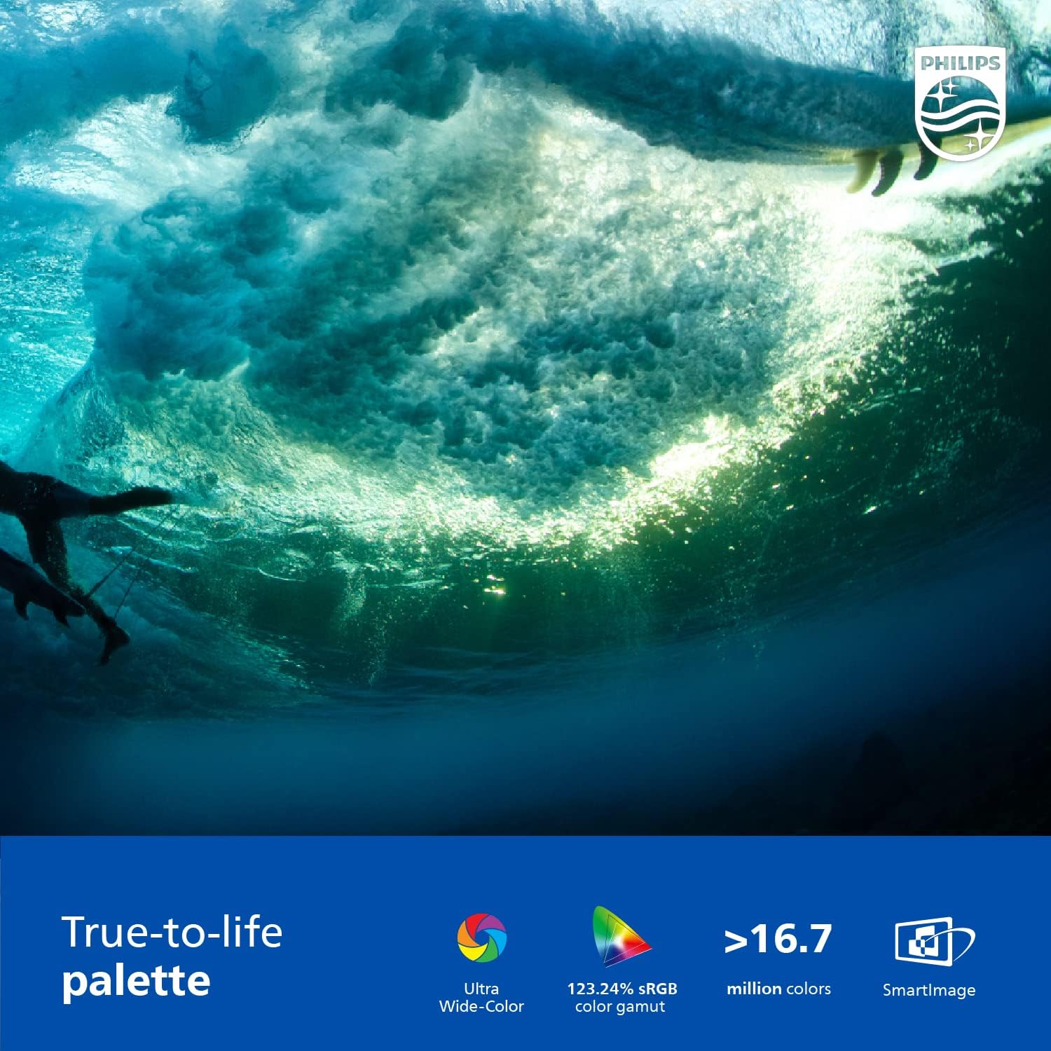 Philips 34E1C5600HE 34" UltraWide QHD 21:9 Monitor with Built-in Windows Hello Webcam & Noise Canceling Mic, USB-C Docking, Stereo Speakers, 100Hz, 4-Year Advance Replacement,Black - Image 5