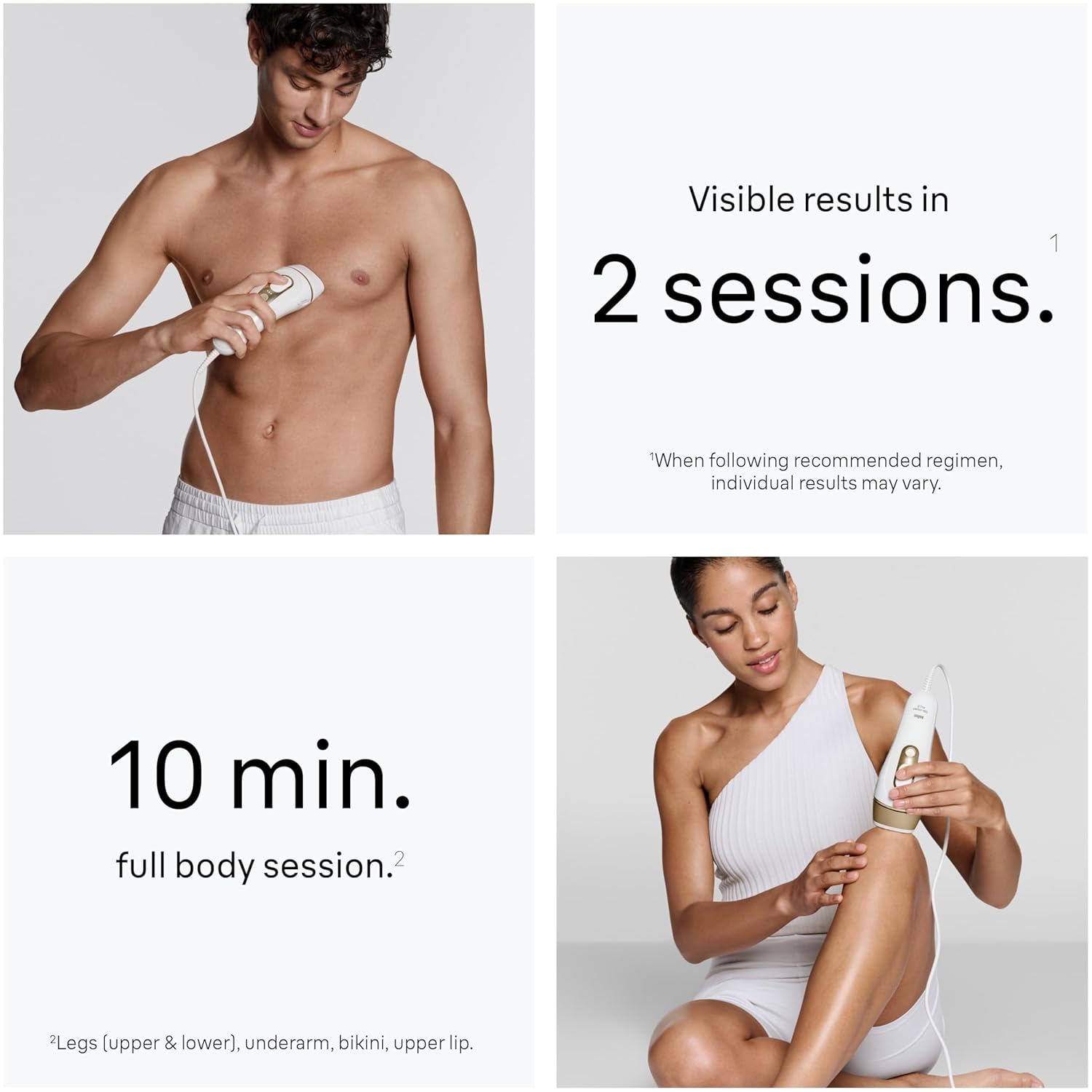 Braun IPL at Home Laser Hair Removal for Women and Men, Silk Expert Pro 5 PL5137 with Venus Swirl Razor, Permanent Visible Hair Reduction in Hair Regrowth for Body & Face, Corded, PL5137 - Image 3