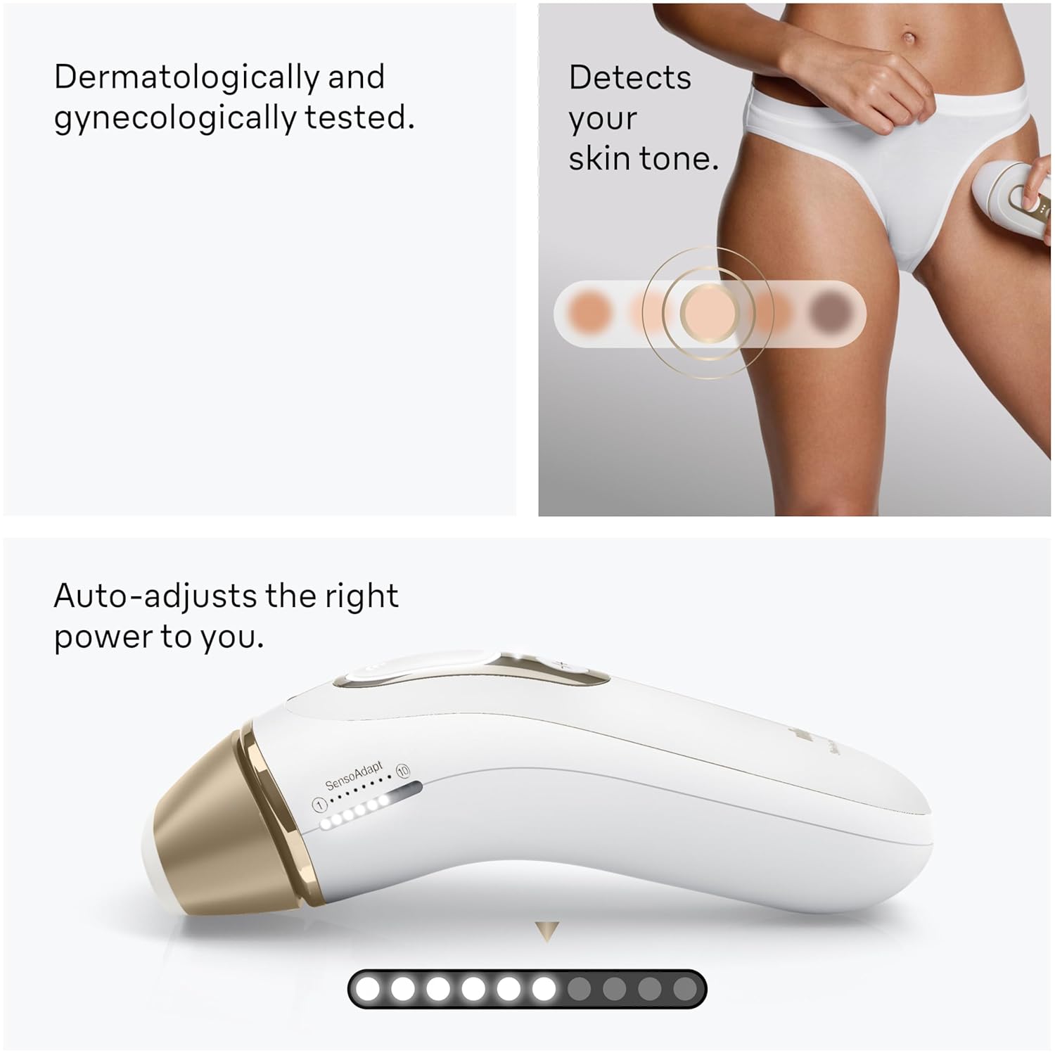 Braun IPL at Home Laser Hair Removal for Women and Men, Silk Expert Pro 5 PL5137 with Venus Swirl Razor, Permanent Visible Hair Reduction in Hair Regrowth for Body & Face, Corded, PL5137 - Image 6