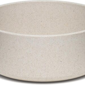 Loving Pets - Dolce Bamboo - Eco-Friendly Pet Bowls & Dishes for Dog, Cats, Puppy Food and Water Dish -Sustainable and Dishwasher Safe, Made with Real Bamboo (Large, Oat-Beige)