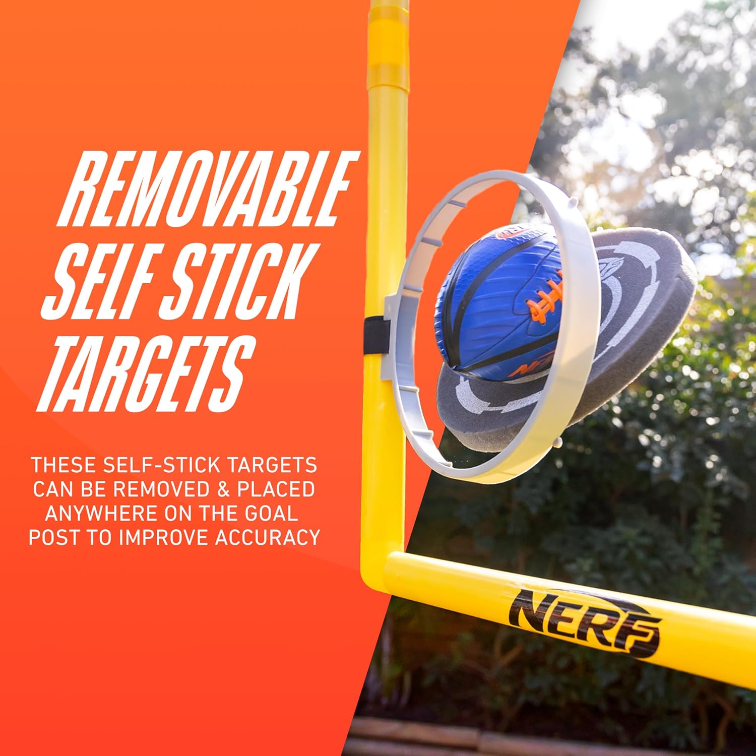 Franklin Sports Authentic Steel Football Goal Post 8.5' x 5.5' - Post for Kids - Football Goal Post Set - Kicking Field Goals - Youth Football Set - Portable Football Goal Post - Image 4