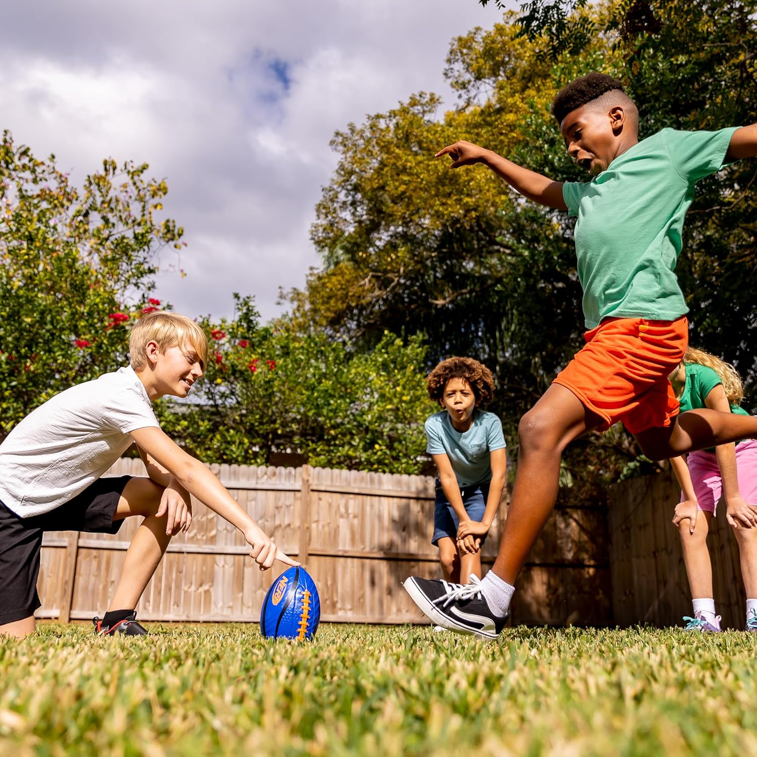Franklin Sports Authentic Steel Football Goal Post 8.5' x 5.5' - Post for Kids - Football Goal Post Set - Kicking Field Goals - Youth Football Set - Portable Football Goal Post - Image 9