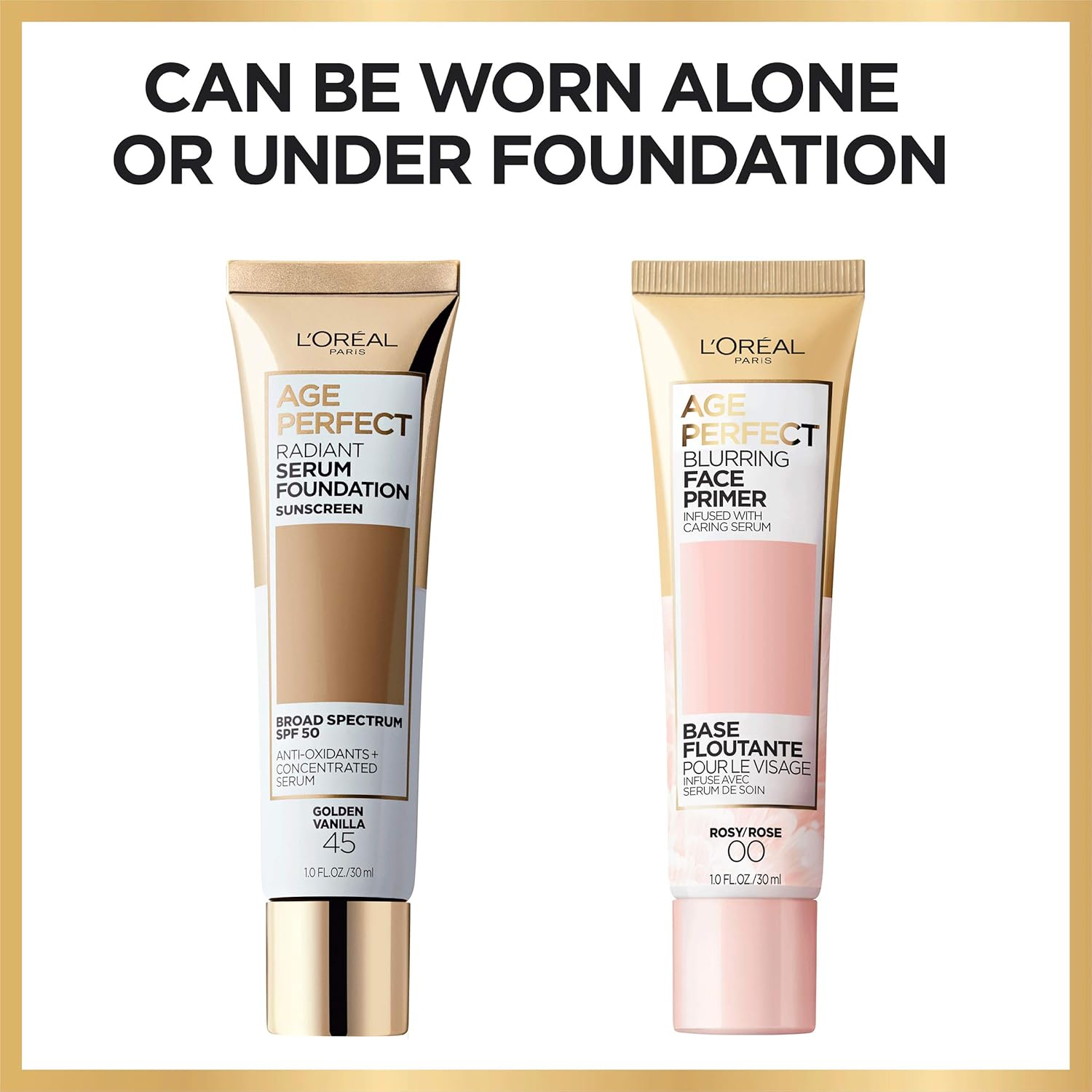 L'Oreal Paris Age Perfect Face Blurring Primer Infused with Caring Serum Smoothes Liners and Pores - Image 4