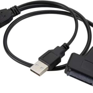 2.5" SATAs Hard Drives to USB Cable with Power Adapter Port LED Indicators for Data Recovery and Backup