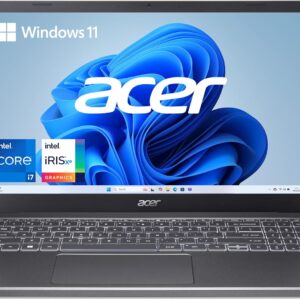 Acer Aspire 5 15 Slim Laptop | 15.6" FHD IPS Touch 1920 x 1080 | Intel Core i7-1355U | Intel Iris Xe Graphics | 16GB LPDDR5 | 512GB Gen 4 SSD | Wi-Fi 6E 802.11ax | Backlit Keyboard |