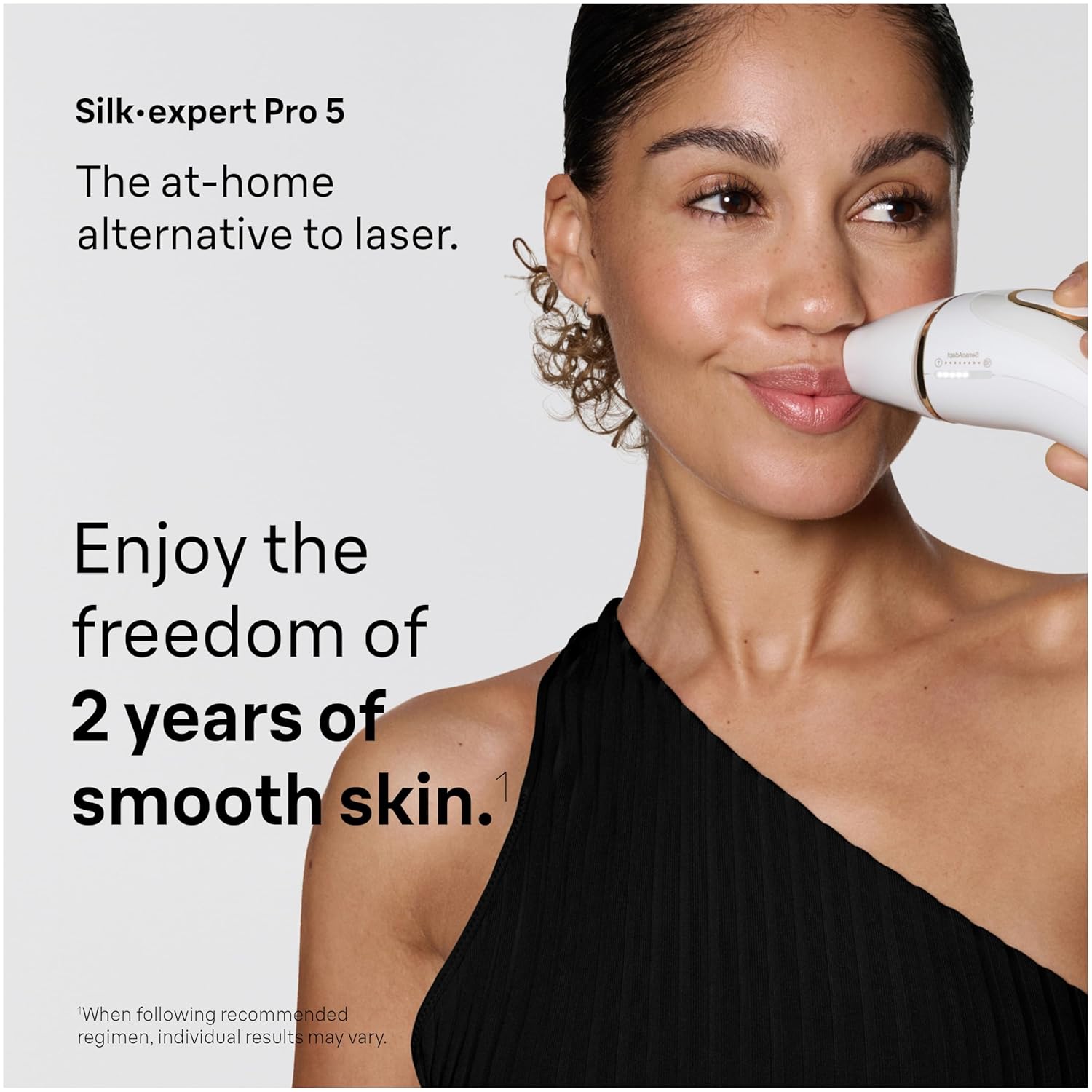 Braun IPL at Home Laser Hair Removal for Women and Men, Silk Expert Pro 5 PL5137 with Venus Swirl Razor, Permanent Visible Hair Reduction in Hair Regrowth for Body & Face, Corded, PL5137 - Image 2