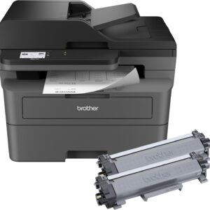 Brother MFC-L2820DW XL Wireless Compact Monochrome All-in-One Laser Printer with Copy, Scan and Fax, Duplex, Black & White | Up to 4,200 Pages of Toner Included(1), Works with Alexa