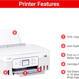 Canon Megatank G3290 All-in-One Wireless Supertank [Megatank] Printer | Print, Copy Scan | Mobile Printing |2.7″ LCD Color Touchscreen | Auto Duplex