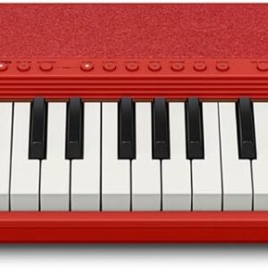 Casio Casiotone CT-S1 – 61-Key Touch-Sensitive Retro Keyboard | Sleek, Portable Design for Beginners to Pros | Stereo Grand Piano + 60 AiX Tones | USB-MIDI Connectivity | Red