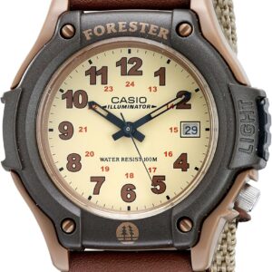 Casio FT500WC Series | Men's Analog Watch | 100 Meter Water Resistance | LED Light | Date Display | Leather/Cloth Band | Regular Time Keeping (HR, Min, SEC, PM, Date, Day) | 3 Year Battery