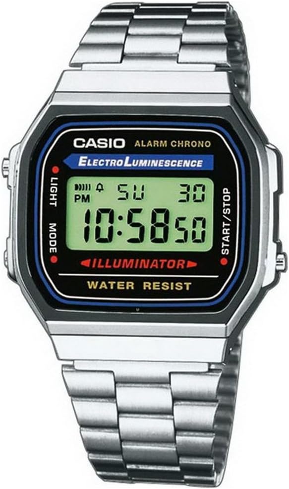 Casio Men's Vintage A168WA-1 Electro Luminescence Watch