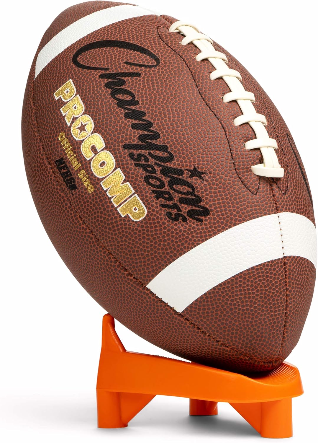 Champion Sports Hevy Duty Football Kickoff Kicking Tee - High Visibility Orange - 1" - Image 2