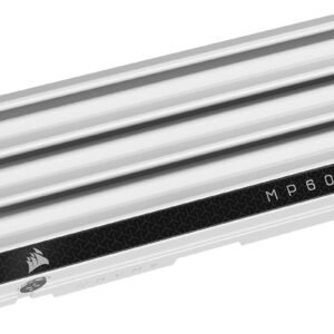 Corsair MP600 Elite 1TB M.2 PCIe Gen4 x4 NVMe SSD – Optimized for PS5 – Included Heatsink – M.2 2280 – Up to 7,000MB/sec Sequential Read – High-Density 3D TLC NAND – White