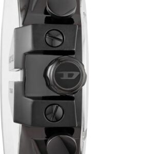 Diesel Men’s Mega Chief Stainless Steel Bracelet, Silicone or Leather Band Watch with Analog or Digital Movement