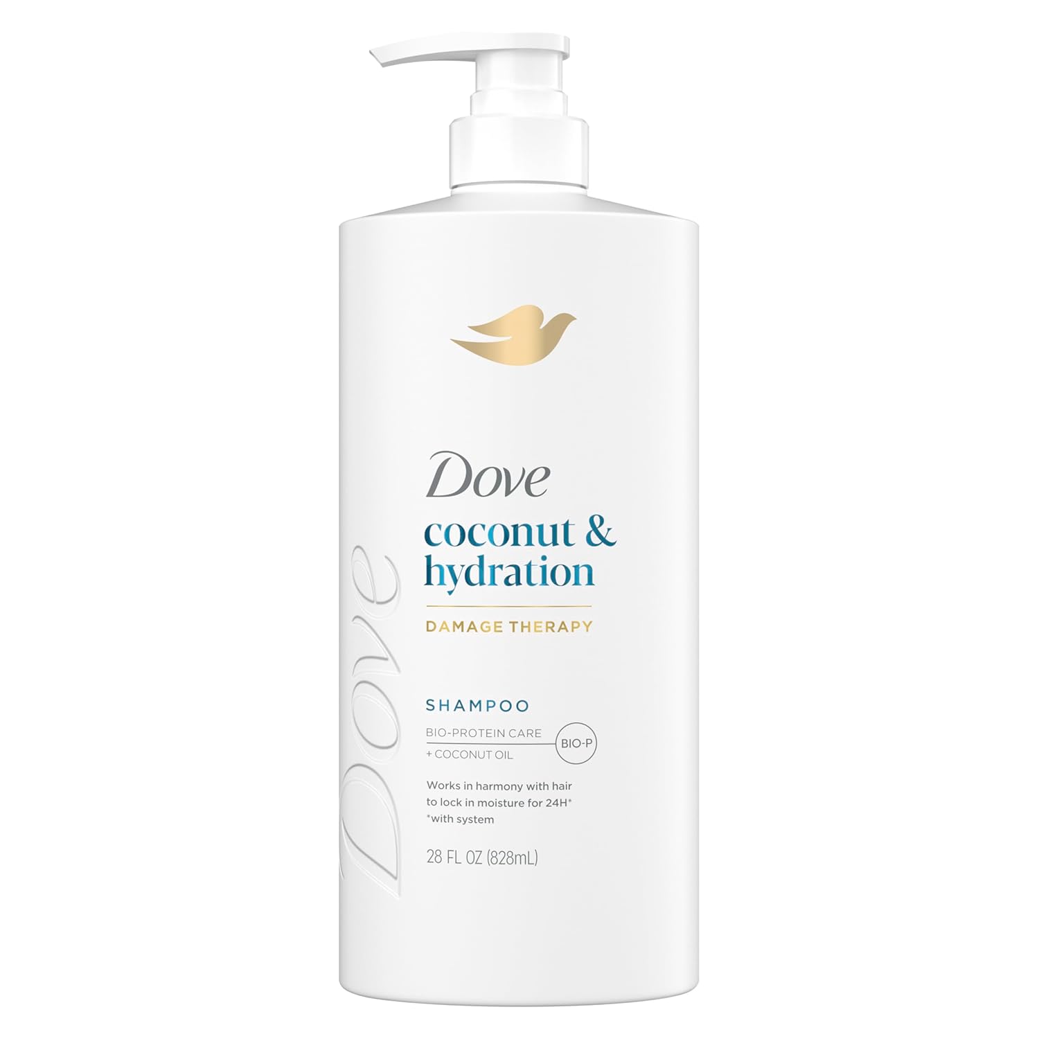 Dove Shampoo Coconut & Hydration for Dry Hair with Bio-Protein Care Technology and Coconut Oil 28 Fl Oz