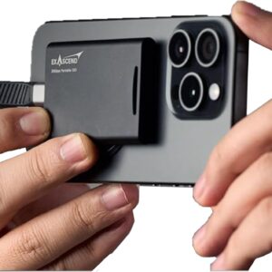 Exascend Element Portable SSD 4TB / 2TB / 1TB, 20Gbps External Solid State Drive, up to 2,000 MB/s, Magnetic Mount, Supports 4K ProRes 60fps Direct Recording (Black, 1, TB)