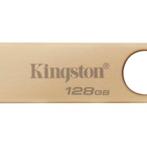 Kingston DataTraveler SE9 Gen 3-128GB - 220MB/s Read - Metal - USB 3.2 Gen 1 - Gold
