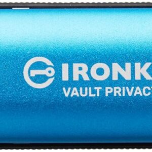 Kingston Ironkey Vault Privacy 50 USB-C 32GB Flash Drive | FIPS 197 Certified | XTS-AES 256-bit | BadUSB and Brute Force Protection | Mult-Password Option | IKVP50C/32GB