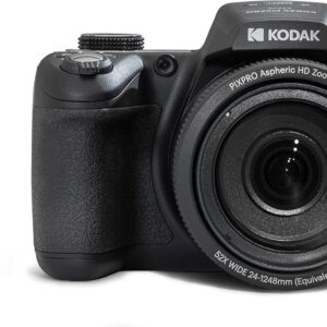 Kodak PIXPRO Astro Zoom AZ528-BK 16 MP Digital Camera with 52x Optical Zoom 24mm Wide Angle Lens 6 fps Burst Shooting 1080P Full HD Video Wi-Fi Connectivity and a 3″ LCD Screen (Black)