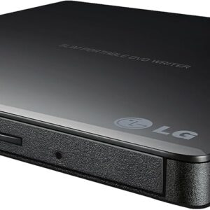 LG GP65NB60 8X USB 2.0 Super Multi Ultra Slim Portable DVD Writer Drive +/-RW External Drive with M-DISC Support - Black