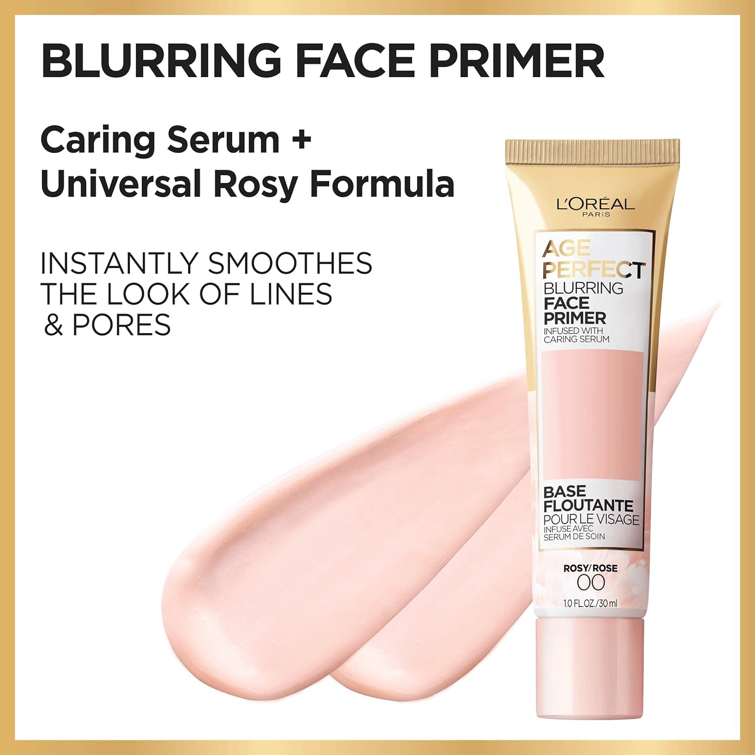 L'Oreal Paris Age Perfect Face Blurring Primer Infused with Caring Serum Smoothes Liners and Pores - Image 2