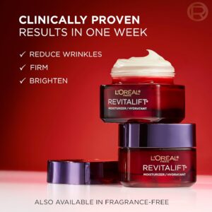 L’Oreal Paris Revitalift Triple Power Anti-Aging Face Moisturizer, Pro Retinol, Hyaluronic Acid & Vitamin C, Reduce Wrinkles 2.55 Oz