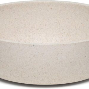 Loving Pets - Dolce Bamboo - Eco-Friendly Pet Bowls & Dishes for Dog, Cats, Puppy Food and Water Bowl -Sustainable and Dishwasher Safe, Made with Real Bamboo (Medium, Oat-Beige)