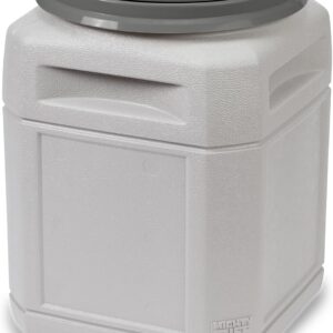 Mighty Tuff Airtight Dog Food Storage Container – 10 Gal, up to 40 lb Capacity – Cat and Dog Food Container with Twist Lid & Handles – BPA-Free, Made in USA