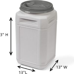 Mighty Tuff Airtight Dog Food Storage Container – 13 Gal, up to 54 lb Capacity – Cat and Dog Food Container with Twist Lid & Handles – BPA-Free, Made in USA