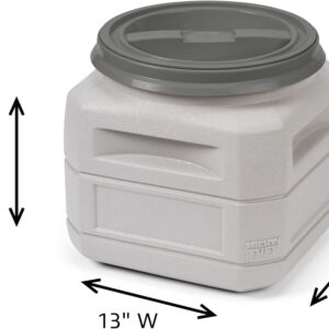 Mighty Tuff Airtight Dog Food Storage Container – 6 Gal, up to 24 lb Capacity – Cat and Dog Food Container with Twist Lid & Handles – BPA-Free, Made in USA