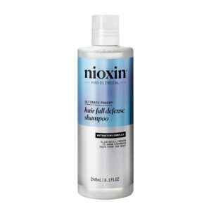 Nioxin Hair Fall Defense Shampoo | Activates Hair Follicles for Visibly Less Hair Loss| With Lauric Acid, Caffeine, Niacinamide and Sandalore