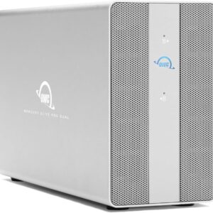 OWC 24TB Mercury Elite Pro Dual USB-C/Thunderbolt 3 External Raid Storage Enclosure with 3Port HUB for Mac and PC