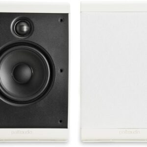 Polk Audio OWM3 Wall and Bookshelf Speakers | The Most High-Performance Versatile Loudspeaker Speakers | Paintable Grilles (Pair, White)