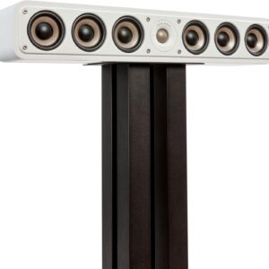 Polk Signature Elite ES35 Slim Center Channel Speaker - Hi-Res Audio Certified, Dolby Atmos & DTS:X Compatible, 1" Tweeter & (6) 3" Woofers, Dual Power Port for Effortless Bass, Elegant White-Washed
