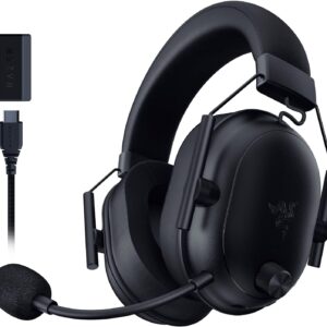 Razer BlackShark V2 HyperSpeed Wireless Gaming Headset: 2.4GHz, Bluetooth or USB - THX Spatial Audio - Titanium 50mm Drivers - 70 Hr Battery - for Xbox Series X, Series S, PS5, PC, Switch 2 - Black