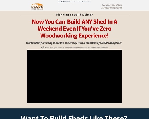 Ryan Shed Plans 12,000 Shed Plans and Designs For Easy Shed Building! - RyanShedPlans