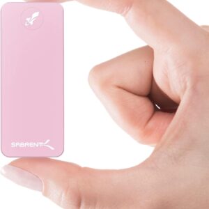 SABRENT 1TB Rocket Nano External Aluminum SSD Up to 1000MB/s (Pink) (SB-1TB-NANO-PNK)