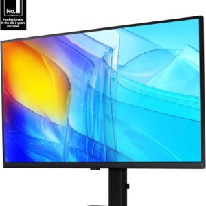 SAMSUNG 27″ ViewFinity S8 (S80D) Series 4K UHD High Resolution Computer Monitor, HDR10, Multiple Ports w/ HDMI, DisplayPort, USB-A, Height Adjustable Stand, LS27D806EANXGO, 2024, 3Yr Warranty