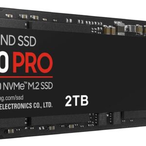 SAMSUNG 990 PRO SSD 2TB NVMe M.2 PCIe Gen4, M.2 2280 Internal Solid State Hard Drive, Seq. Read Speeds Up to 7,450 MB/s for High End Computing, Gaming, and Heavy Duty Workstations, MZ-V9P2T0B/AM