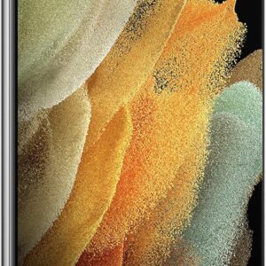 SAMSUNG Galaxy S21 Ultra 5G Factory Unlocked Android Cell Phone 128GB US Version Smartphone Pro-Grade Camera 8K Video 108MP High Res, Phantom Silver