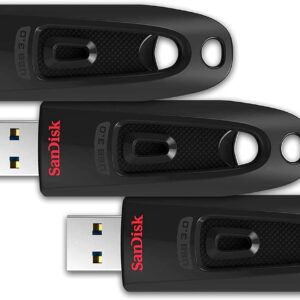SanDisk 32GB 3-Pack Ultra USB 3.0 Flash Drive (3x32GB) – SDCZ48-032G-GAM46T & 256GB Ultra Flair USB 3.0 Flash Drive – SDCZ73-256G-G46