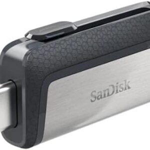 SanDisk 64GB Ultra Dual Drive USB Type-C - USB-C, USB 3.1 - SDDDC2-064G-G46, Grey/Silver