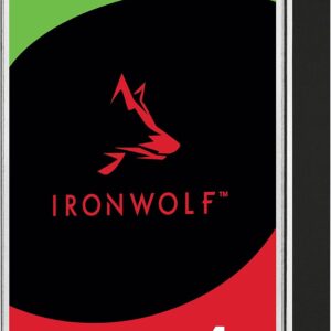 Seagate IronWolf 4TB NAS Internal Hard Drive CMR 3.5 Inch SATA 6Gb/s 5400 RPM 64MB Cache for RAID Network Attached Storage Rescue Services (ST4000VNZ06/006)