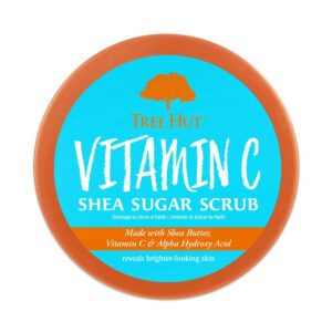 Tree Hut Shea Sugar Scrub, Exfoliating Body Scrub Removes Dead, Dry Skin for a Soft & Hydrated Feel, Nourishing Essential Body Care, 18 fl oz.