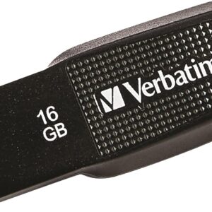 Verbatim 16GB Ergo USB 2.0 Flash Drive – Black
