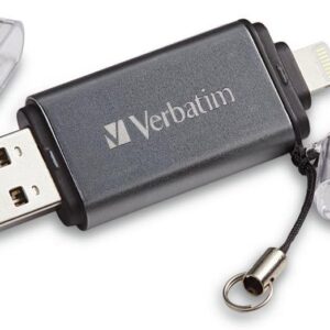 Verbatim 16GB Store ‘n’ Go Dual USB 3.0 Flash Drive for Apple Lightning Devices - Graphite