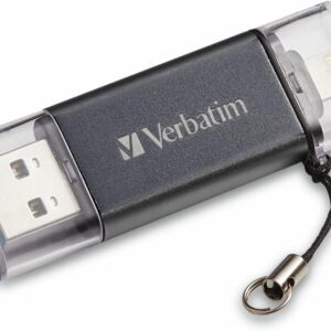 Verbatim 32GB Store ‘n’ Go Dual USB 3.0 Flash Drive for Apple Lightning Devices - Graphite