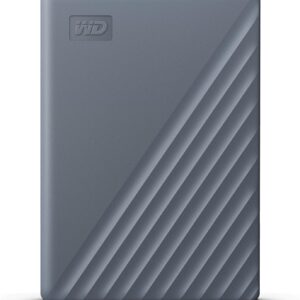 WD 2TB My Passport Portable Hard Drive, Works with USB-C and USB-A, Windows PC, Mac, Chromebook, Gaming Consoles, and Mobile Devices, Backup Software and Password Protection - WDBWML0020BGY-WESN