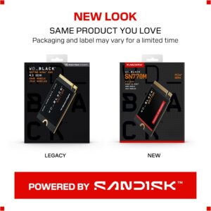WD_BLACK 1TB SN770M M.2 2230 NVMe SSD for Handheld Gaming Devices, Speeds up to 5,150MB/s, TLC 3D NAND, Great for Steam Deck and Microsoft Surface – WDBDNH0010BBK-WRSN